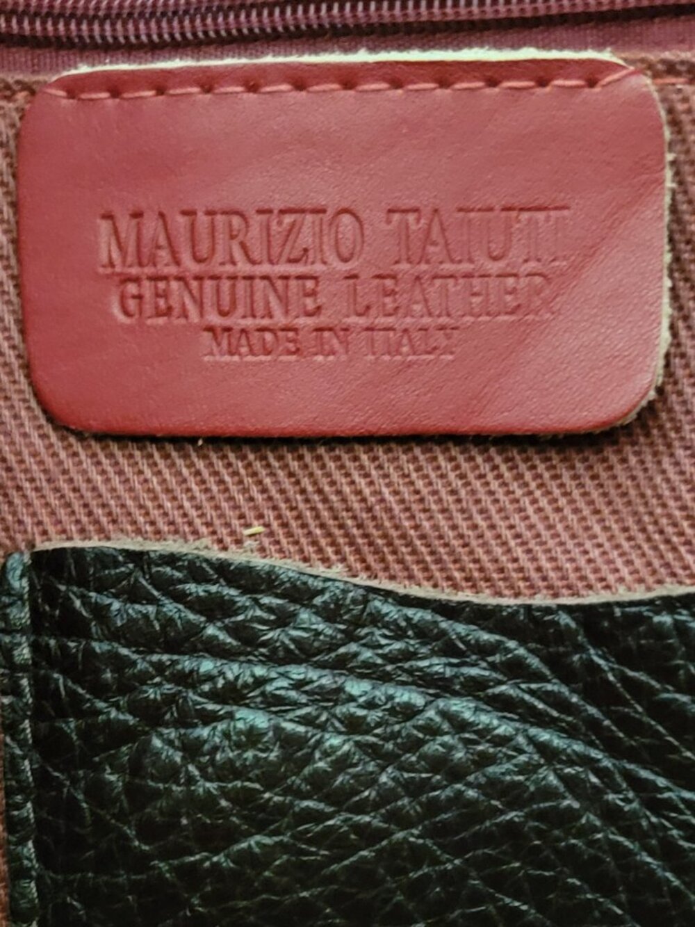 Maurizio Taiuti Italy Cowhide Hair On Hide Leather Shoulder Bag Red Animal Print - Picture 2 of 14